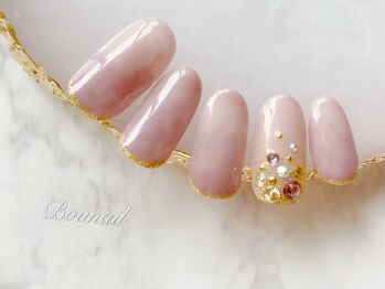 ボネール(nail ＆ eyelash Bounail)/パラジェル ニュアンス タイダイ