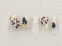 スチューデントネイルサロン エブリーネイル 渋谷/レオパード ￥3990