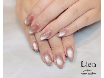 リヤン(Lien)の写真/【マグネットネイル初回¥6000】丁寧なケアと繊細な輝きで上品な艶を指先に★[パラジェル/フィルイン施術]