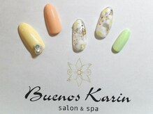 ブエノスカリン(Buenos Karin)/春パステルお花ネイル