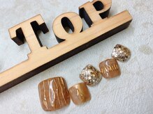 サロン ザ トップ(Salon the Top)/秋色リングネイル