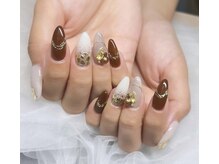 ネイルアンドアイラッシュスタジオ シュシュ(chouchou)/秋色ブラウンネイル