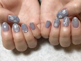 雪ネイル