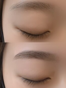 【まつ毛パーマ/アイブロウ専門】private salon PUALA《プアラ》【泉大津/和泉府中】の写真/当店おすすめ★垢抜けアイブロウ×似合わせまつ毛パーマセット◇品のある美眉&美まつげを同時に叶えます♪