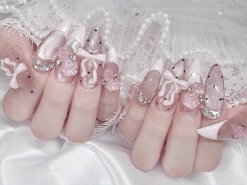 Milky nail/フィルイン/長さだし/スカルプ/持ち込み/マグネット/ワンホンネイルの写真/長さ出しでワンホンもお任せ!ガーリーから推しネイルまで理想の指先を叶える高技術サロン☆駅チカ徒歩3秒