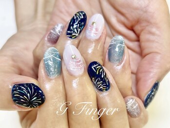 ジーフィンガー 大井町店(G Finger)/夏ネイル! 花火＆ヨーヨー