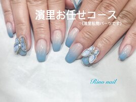 夏の蝶々ネイル672