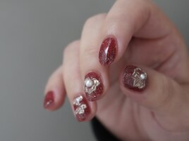 ポインセチアネイル