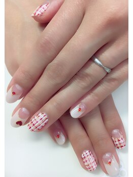 ネイルサロン ティアラリュクス 市川北口店(Tiara Luxe)/バレンタインツイード