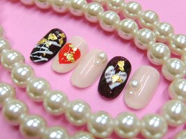 バレンタインネイル
