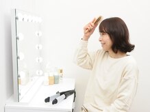 ご利用は女性限定ですが、施術後の女優ミラーも嬉しいひととき