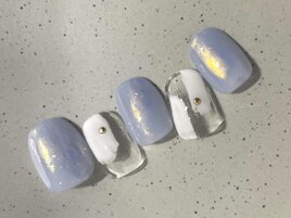 クリアオーロラネイル