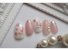 ネイルサロン マリング(Nail Salon Maring)/☆フラワー×オーロラフレンチ☆