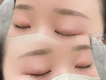 クチュールアイラッシュ 梅田店の写真/間引きあり眉スタイリング☆【美眉WAX脱毛1回+アイブロウスタイリング】自分に似合う眉で新しい自分に♪