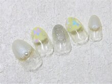 ケージュール(Kjour)/パステルイエロー　丸フレンチ