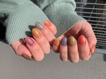 ソウ 難波店 nail salon Sou/カラフルマットnail