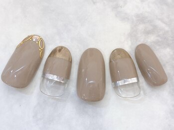 ネイルサロン ウィル 恵比寿(will)/ミラーハーフフレンチアート