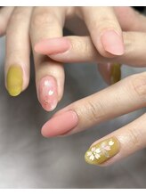 ネイルベベ(Nail bebe)/桜餅ネイル♪