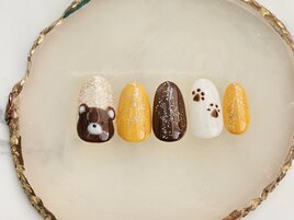 クマちゃんネイル