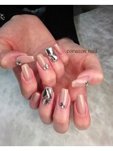 コラソンネイル(corazon nail)/HAND☆90分☆ビジューネイル