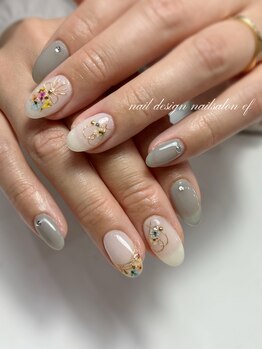 エフネイル(ef nail)/押し花デザイン☆