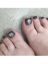 リリカネイル(Ririka nail)/シンプルフットネイル