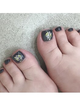 リリカネイル(Ririka nail)/シンプルフットネイル