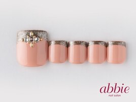 ブラウンラメフレンチ　￥12331