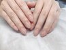 クリアジェルで自爪風ネイル/補強にも◎マット仕上げ可能♪