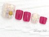 *LuxuryNails*こだわりフットジェル☆デザイン＋整爪ケア＋フットバス付¥8500