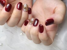 ノンノンネイル(Nonnon.nail)/ボルドーネイル