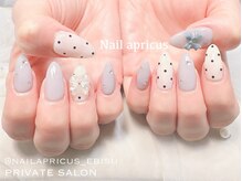 ネイルアプリクス 恵比寿(Nail apricus EBISU)/推し活ネイル◆リボン￥10890