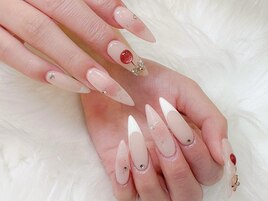 チェリー/チークネイル/フレンチ