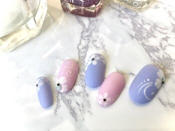 ネイルサロン プラティーン 国立(PLATINE)/フラワーマットネイル