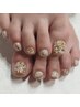 【フット＊フットバス付】サンダルの季節に♪アート・パーツやり放題¥11190