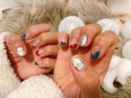 クリスマスネイル/冬ネイル