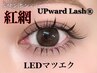 【-紅網-ワンホンデザイン】アップワードラッシュ＋LEDマツエク140本