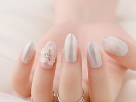 ミラーフラワーネイル