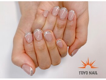 トヨネイル(TOYO NAIL)/ラインガラスフレンチ☆