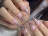 【Jrネイリスト】チップ長さ出し10本＋ラメグラデーション