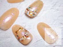 オトナネイル(otona nail)/キラキラクリスマスリースネイル