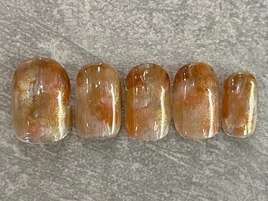 オレンジ×ブラウン　ニュアンス