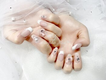 モルフォネイル(Morpho nail)/#ワンホンネイル #キラキラ