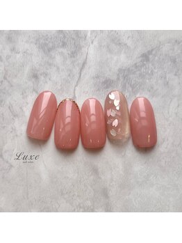 ネイルサロンリュクス (nailsalon Luxe)/桜×スキニーフレンチ♪