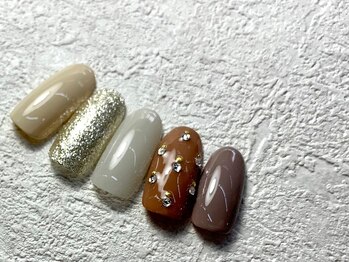 ネイル マックスケリー 神戸(MAXKELLY)/★オフ無料◎シンプル+1本パーツ