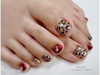 メニティ(MeniTy)/アニマル柄×ボルドー