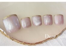 ディア ネイル(Dear nail)/フット　マグネット×フレンチ