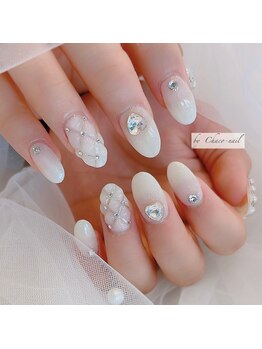 チャコネイル(chaco-nail)/ホワイトキルティングnail