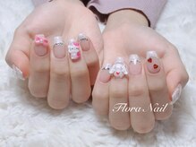フローラネイル(Flora Nail)/サンリオ・ハートレオパード