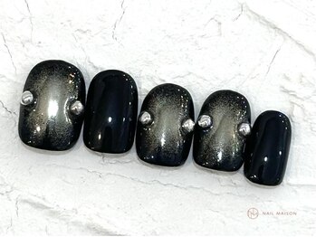 ネイルメゾン 池袋店(NAIL MAISON)/メンズブラックミラー¥5800